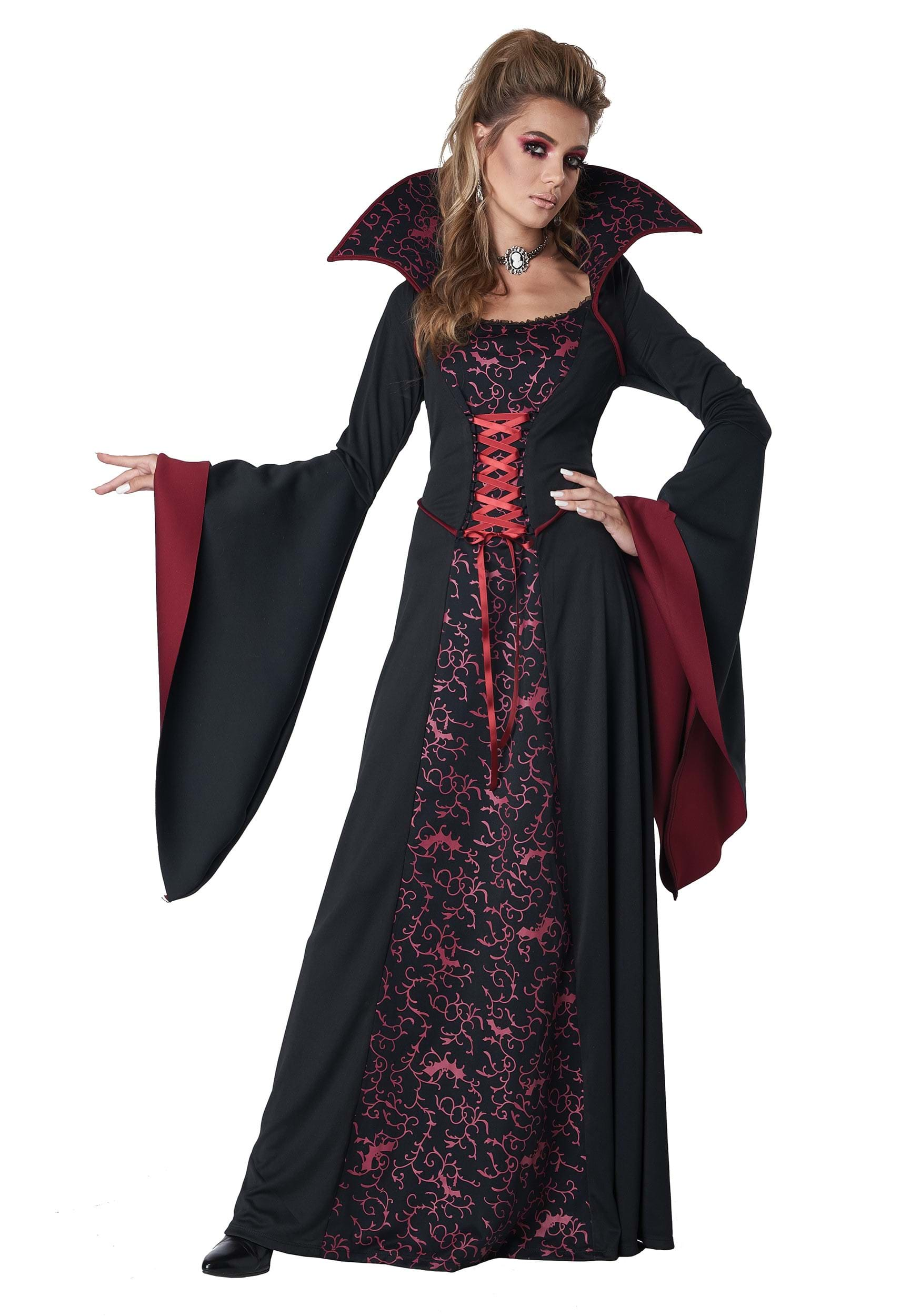 Women Royal Vampire  Costume Gothic Renaissance Dress Costume